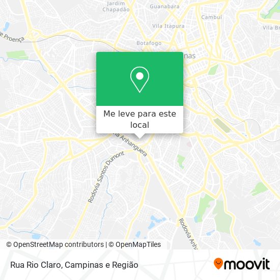 Rua Rio Claro mapa