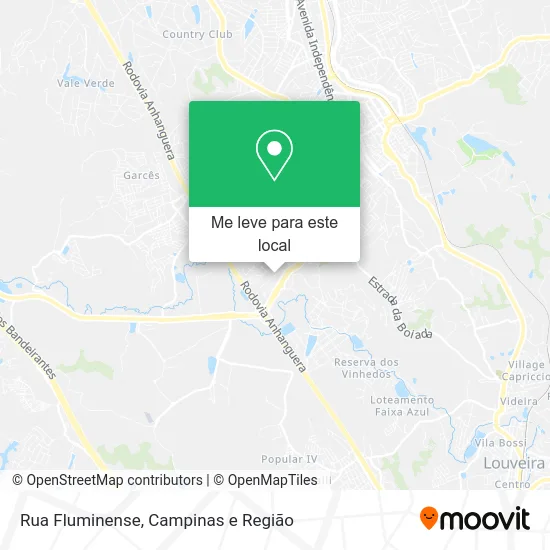 Rua Fluminense mapa