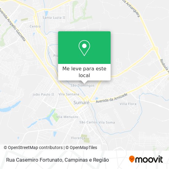 Rua Casemiro Fortunato mapa