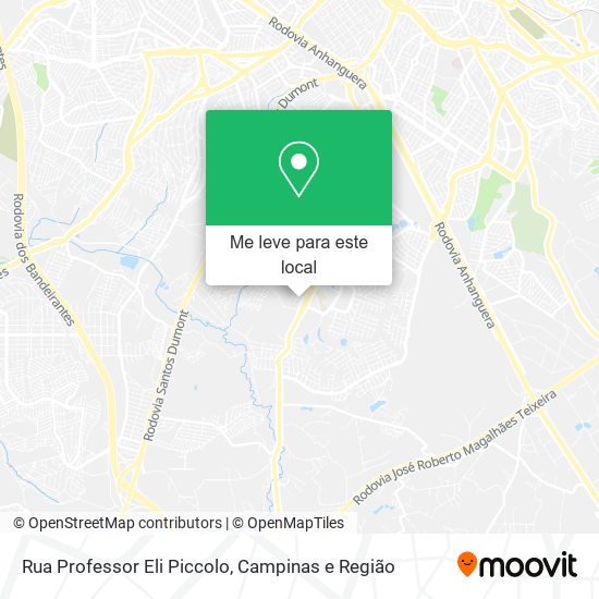 Rua Professor Eli Piccolo mapa