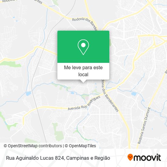 Rua Aguinaldo Lucas 824 mapa