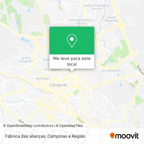 Fábrica das alianças mapa