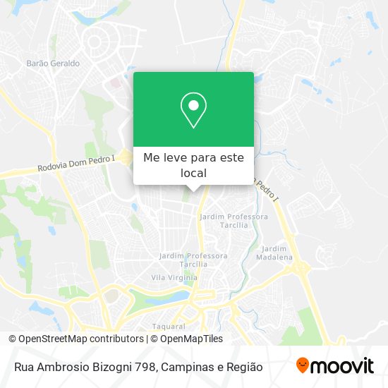Rua Ambrosio Bizogni 798 mapa