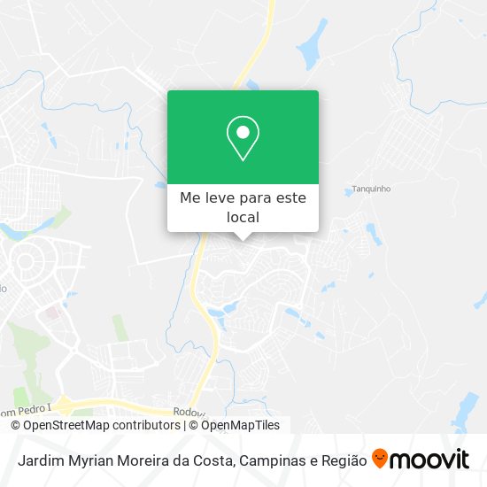Jardim Myrian Moreira da Costa mapa