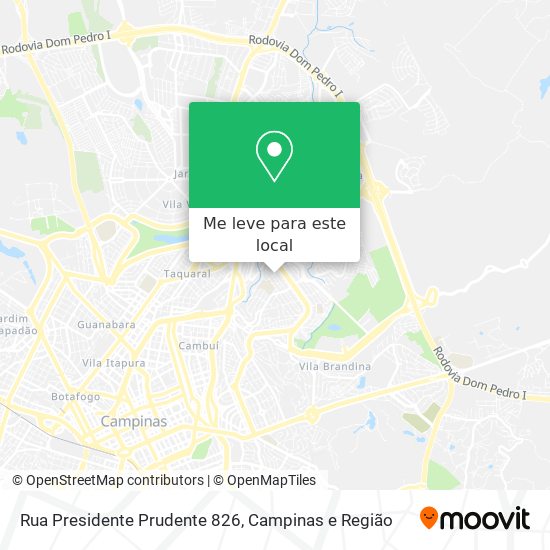 Rua Presidente Prudente 826 mapa