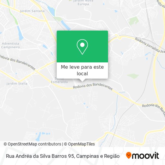 Rua Andréa da Silva Barros 95 mapa