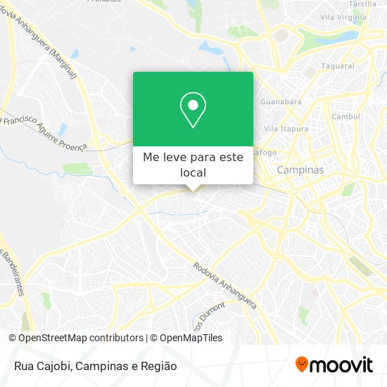 Rua Cajobi mapa