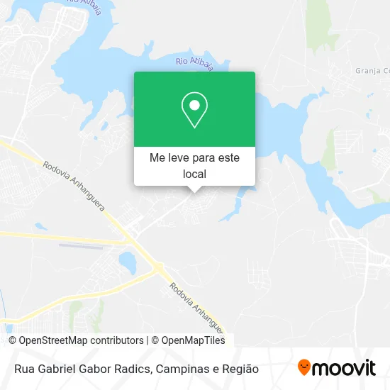 Rua Gabriel Gabor Radics mapa