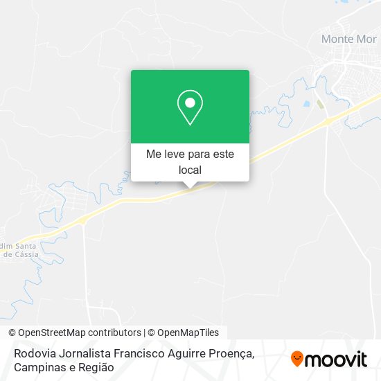 Rodovia Jornalista Francisco Aguirre Proença mapa