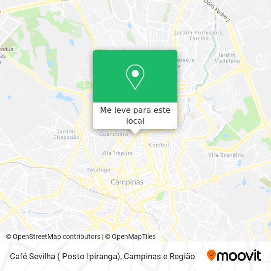 Café Sevilha ( Posto Ipiranga) mapa