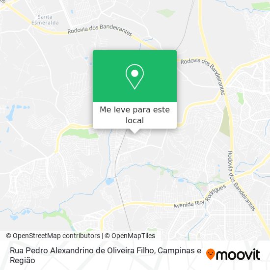 Rua Pedro Alexandrino de Oliveira Filho mapa