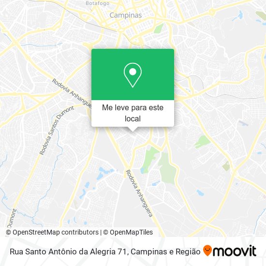 Rua Santo Antônio da Alegria 71 mapa