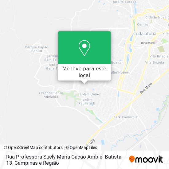 Rua Professora Suely Maria Cação Ambiel Batista 13 mapa
