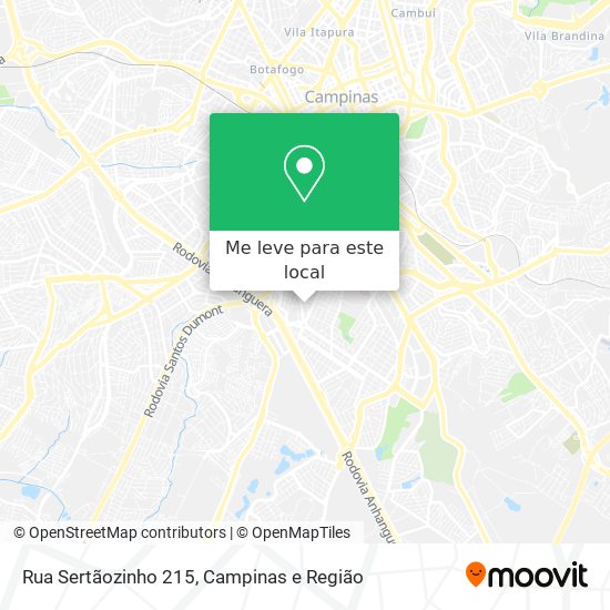 Rua Sertãozinho 215 mapa