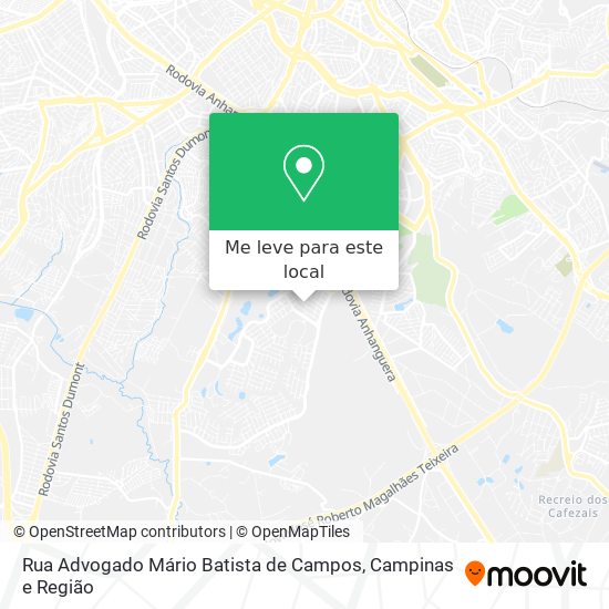 Rua Advogado Mário Batista de Campos mapa