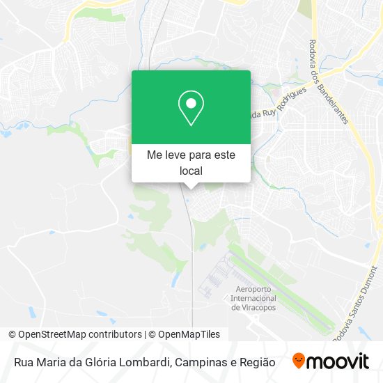 Rua Maria da Glória Lombardi mapa