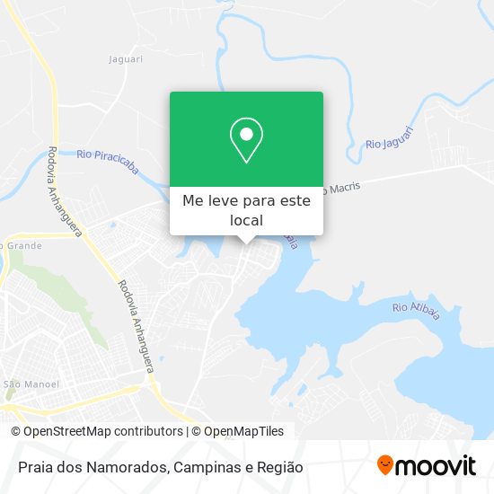 Praia dos Namorados mapa
