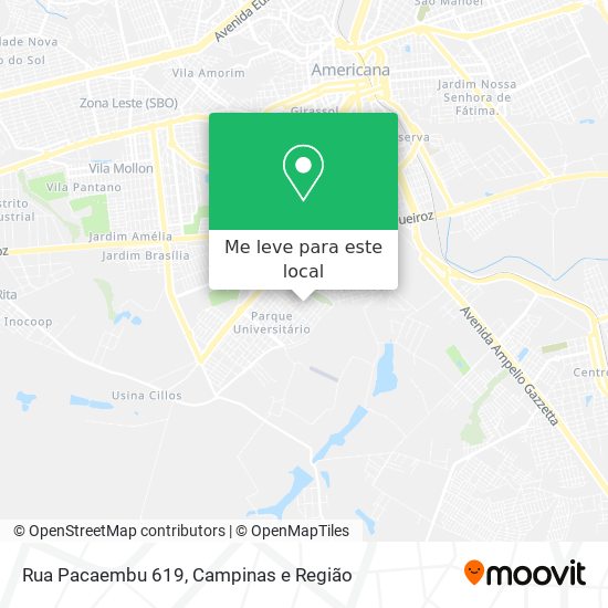 Rua Pacaembu 619 mapa