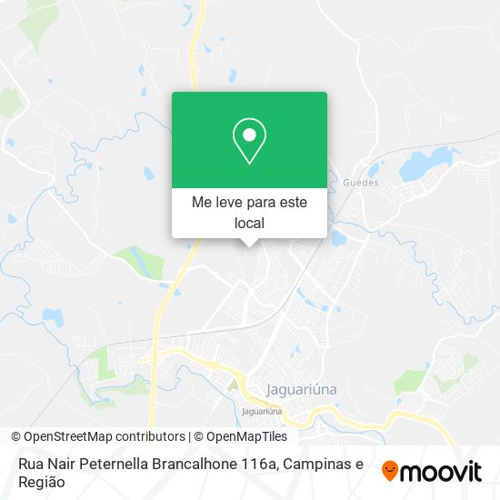 Rua Nair Peternella Brancalhone 116a mapa