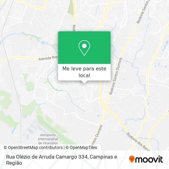 Rua Olézio de Arruda Camargo 334 mapa