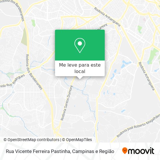 Rua Vicente Ferreira Pastinha mapa