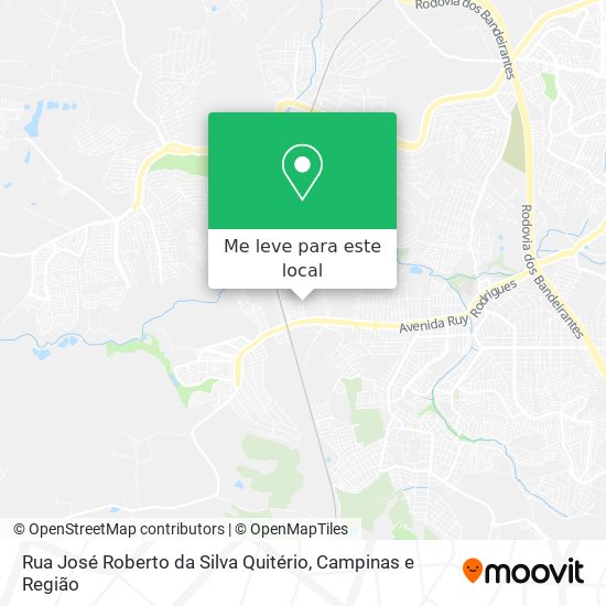 Rua José Roberto da Silva Quitério mapa