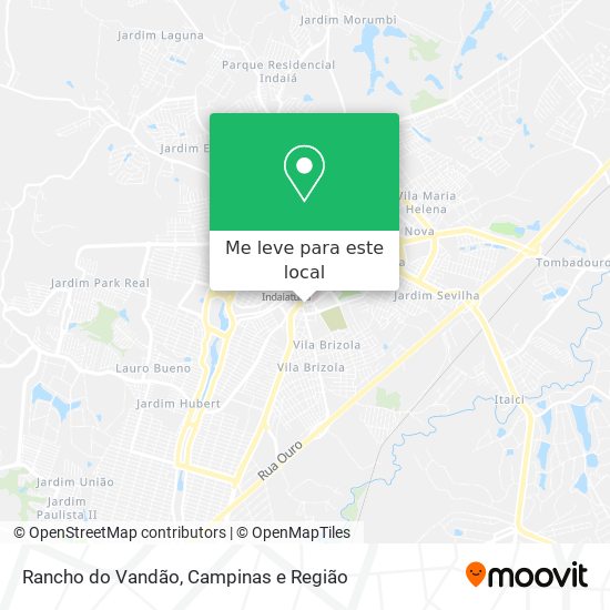 Rancho do Vandão mapa