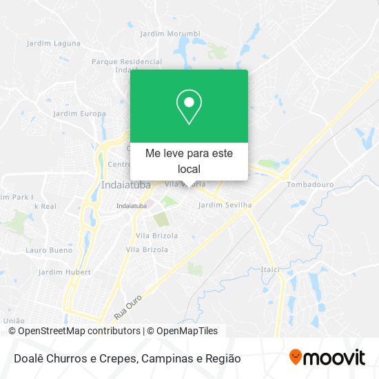 Doalê Churros e Crepes mapa