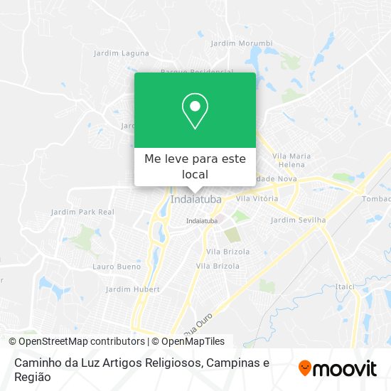 Caminho da Luz Artigos Religiosos mapa