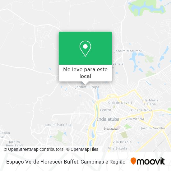 Espaço Verde Florescer Buffet mapa