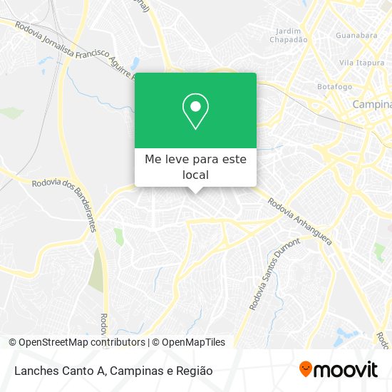 Lanches Canto A mapa