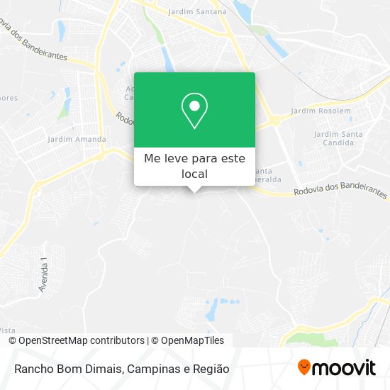 Rancho Bom Dimais mapa