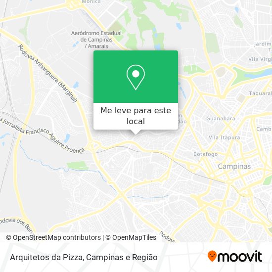 Arquitetos da Pizza mapa