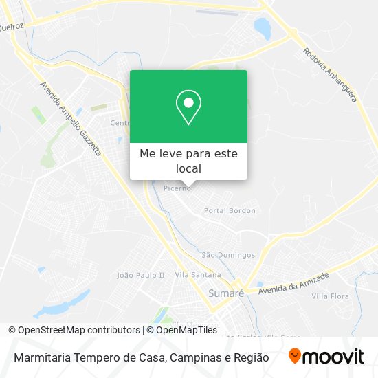 Marmitaria Tempero de Casa mapa