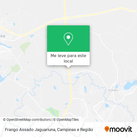 Frango Assado Jaguariuna mapa