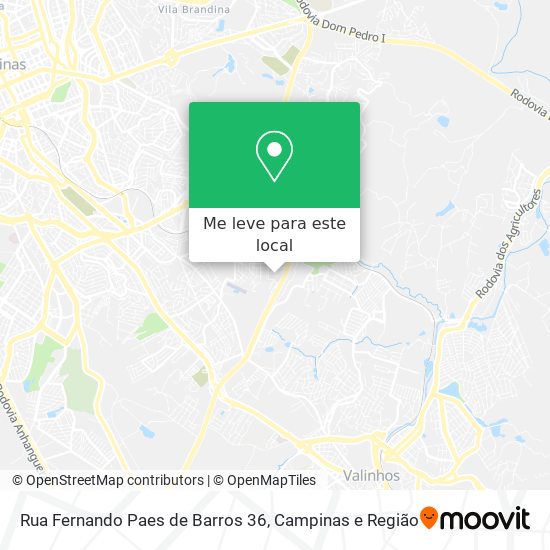 Rua Fernando Paes de Barros 36 mapa