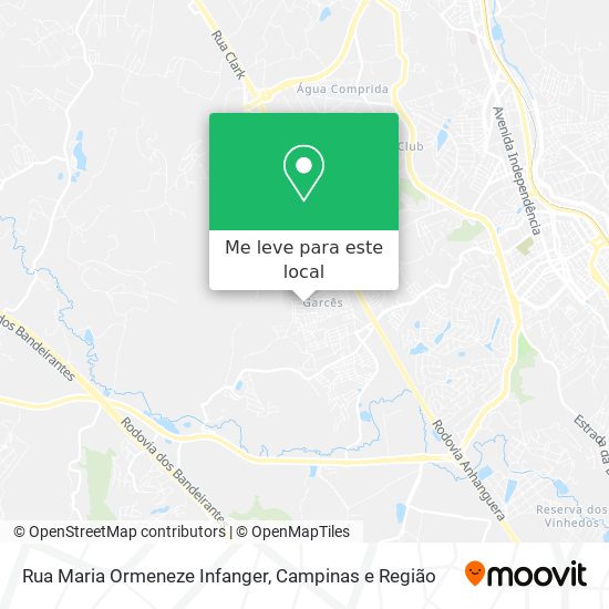 Rua Maria Ormeneze Infanger mapa