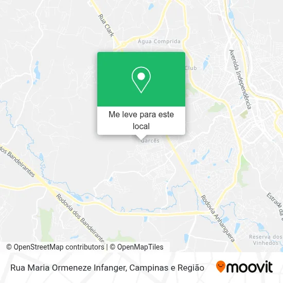Rua Maria Ormeneze Infanger mapa