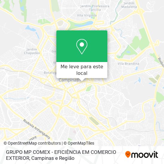 Como chegar até GRUPO MP COMEX - EFICIÊNCIA EM COMERCIO EXTERIOR em  Campinas de Ônibus?