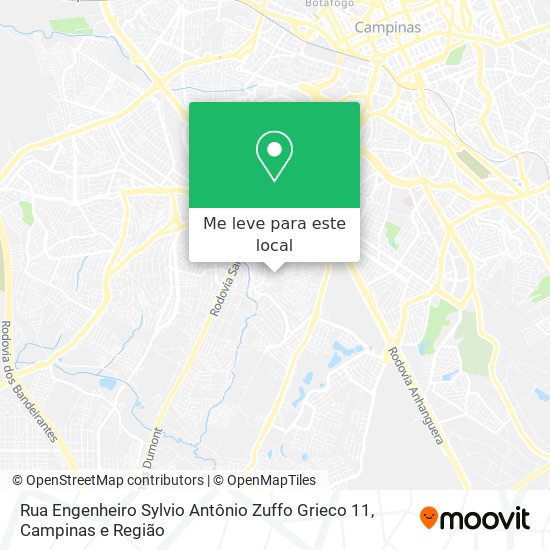 Rua Engenheiro Sylvio Antônio Zuffo Grieco 11 mapa