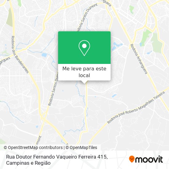 Rua Doutor Fernando Vaqueiro Ferreira 415 mapa