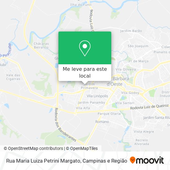 Rua Maria Luiza Petrini Margato mapa