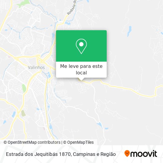 Estrada dos Jequitibás 1870 mapa