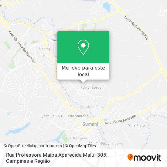 Rua Professora Maíba Aparecida Maluf 305 mapa