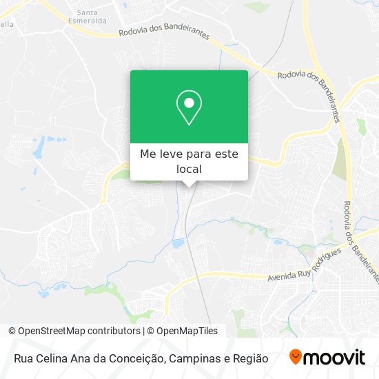 Rua Celina Ana da Conceição mapa