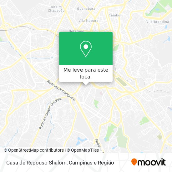 Casa de Repouso Shalom mapa