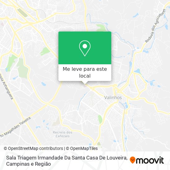 Sala Triagem Irmandade Da Santa Casa De Louveira mapa