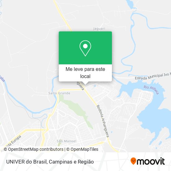 UNIVER do Brasil mapa