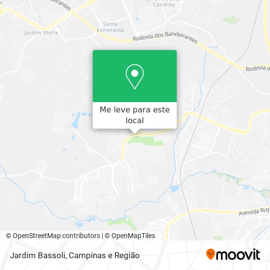 Jardim Bassoli mapa
