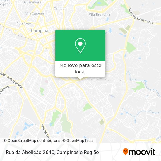 Rua da Abolição 2640 mapa